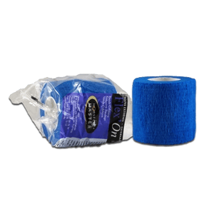 Bande cohésive élastique - Flex'on - Bleue - cheval - Horse Master - Produits-veto.com