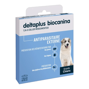 Deltaplus - Coleira externa antipulgas e carrapatos - Cães de grande porte - 65 cm - Biocanina - Produtos-veto.com