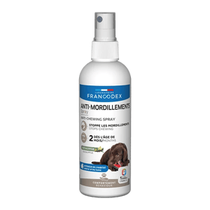 Spray Anti-mordillements - Comportement du Chien - 200 ml - FRANCODEX - Produits-veto.com