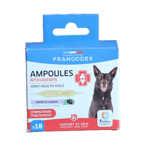 Ampoules pour articulations du Chien - 18 ampoules - FRANCODEX - Produits-veto.com