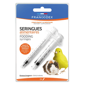 Seringues alimentaires pour Oiseaux et Rongeurs - FRANCODEX - Produits-veto.com