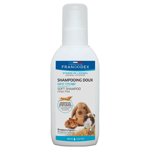 Shampooing doux sans rinçage pour Lapins et rongeurs - 100 ml - FRANCODEX - Produits-veto.com