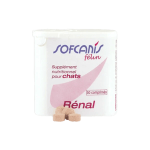 Sofcanis Félin Rénal - Fonction rénale du chat - 50 comprimés - MOUREAU - Produits-veto.com