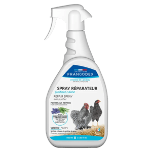 Spray réparateur pour volailles - Purifiant cutané - 500 ml - FRANCODEX - Produits-veto.com