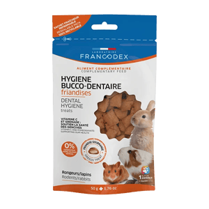 Friandises Hygiene Bucco-dentaire du lapin et des rongeurs - 50 g - FRANCODEX - Produits-veto.com