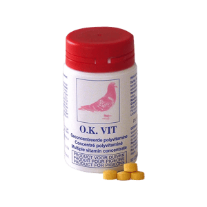 Ok Vit - Concentrado multivitamínico para pombos - 50 comprimidos - MOUREAU - Produits-veto.com