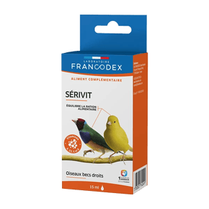 Serivit - Vitamines pour oiseaux à becs droits - 15 ml - FRANCODEX - Produits-veto.com