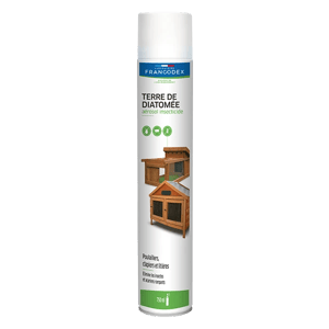 Terre de diatomée - Aérosol insecticide pour Poulaillers - 750 ml - FRANCODEX - Produits-veto.com