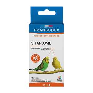 Vitaplume - Repousse du plumage oiseaux - 15 ml - FRANCODEX - Produits-veto.com