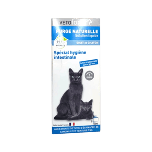 Purge naturelle - hygiène intestinale du chat et chaton - 50 ml - VETOFORM - Produits-veto.com