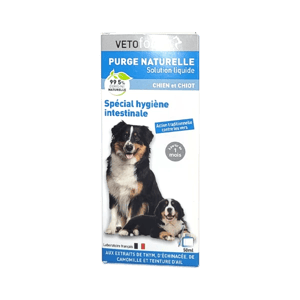 Purge naturelle - hygiène intestinale du chien et du chiot - 50 ml - VETOFORM - Produits-veto.com