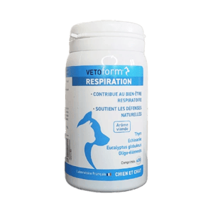 Respiration - Confort respiratoire du chien et du chat - 30 comprimés - VETOFORM - Produits-veto.com