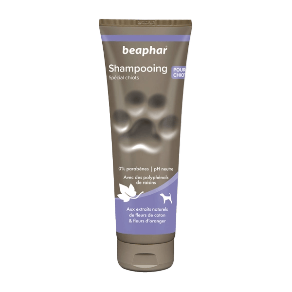 Shampooing Chiots - Fleurs de coton et fleurs d'oranger - 250 ml - BEAPHAR - Produits-veto.com