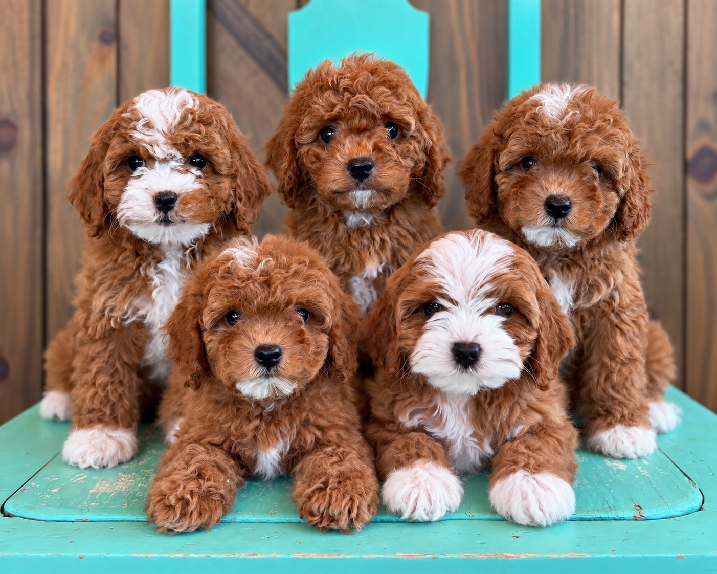 A litter of Petite Cavapoos raised in Iowa by Poodles 2 Doodles