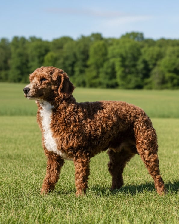A picture of one of our Poodle father's, Milo.