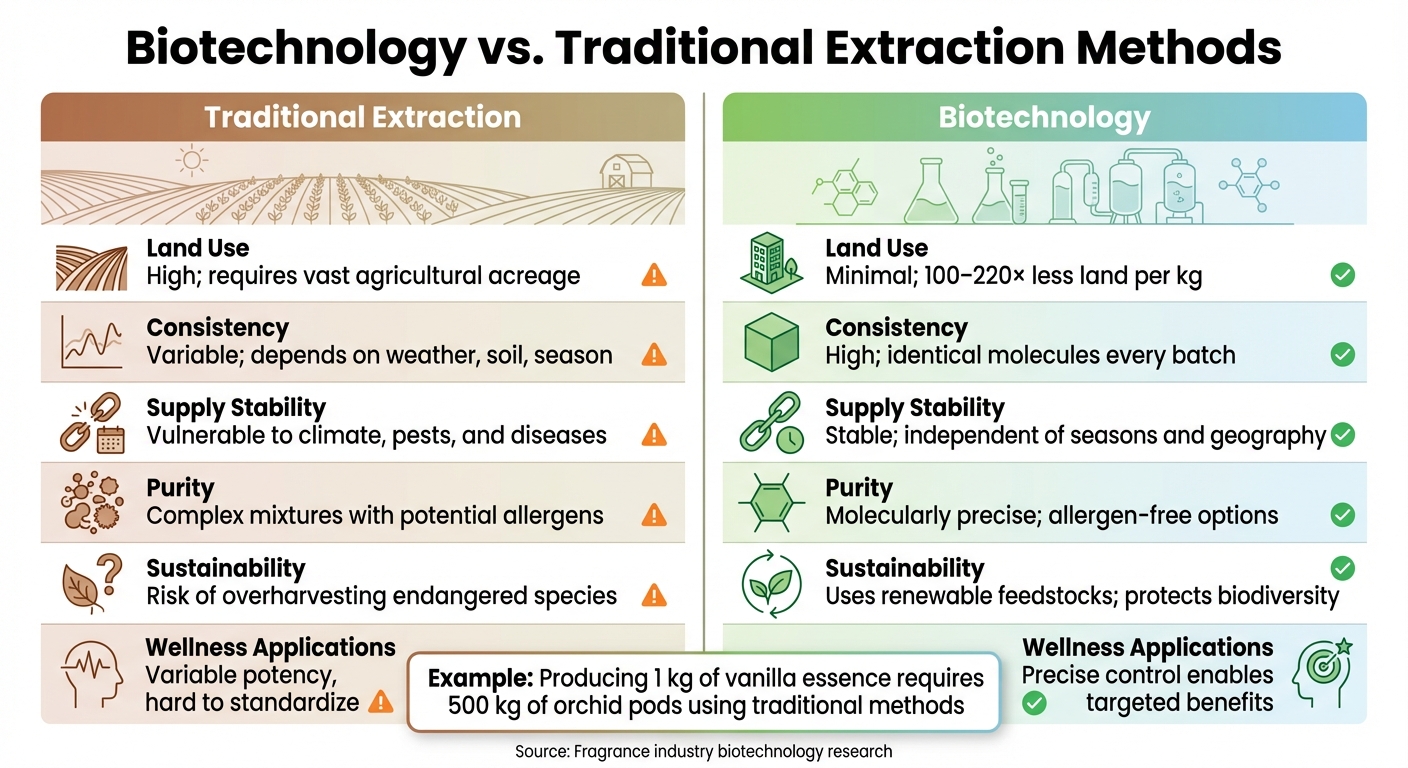 Biotechnology vs Traditional Extraction Methods in Fragrance Production