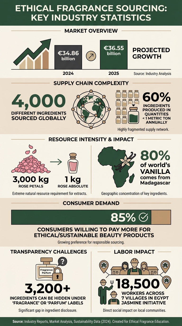 Ethical Fragrance Sourcing Challenges: Key Statistics and Industry Data