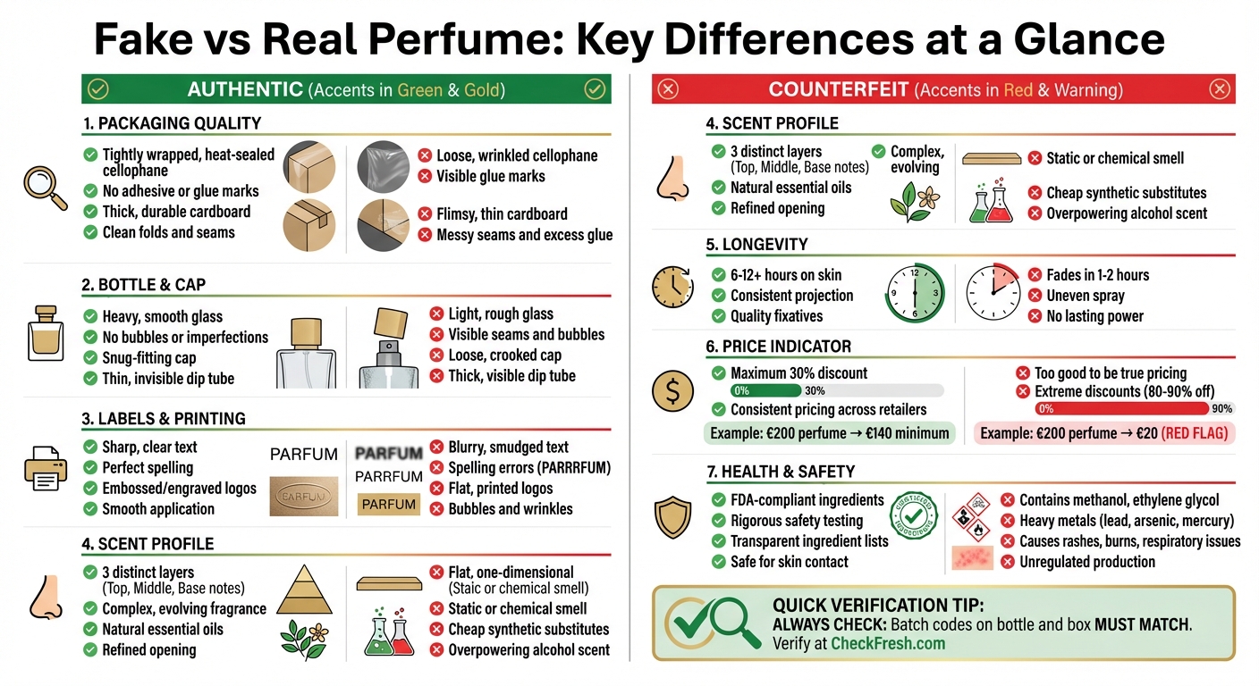 Fake vs Real Perfume: Visual Comparison Guide