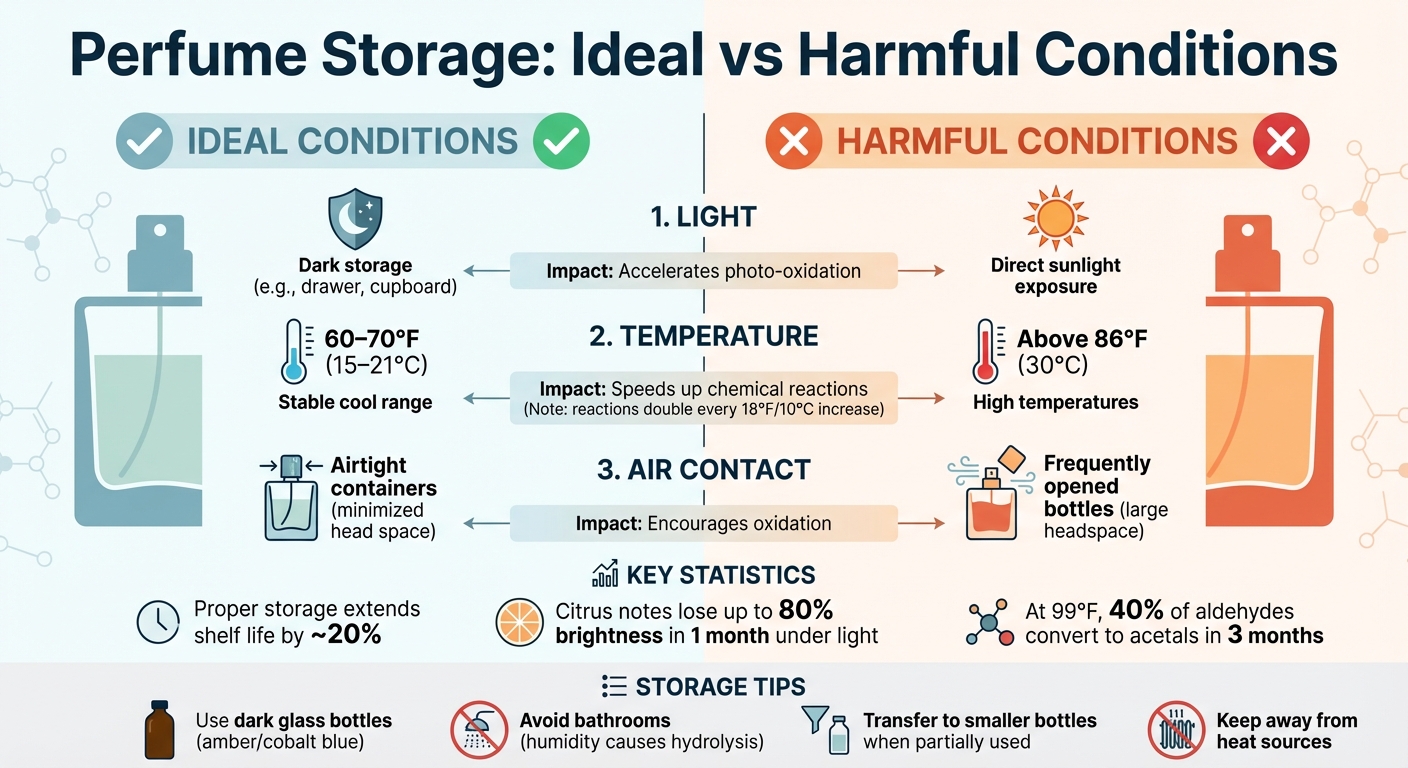 Perfume Oxidation Storage Guide: Ideal vs Harmful Conditions
