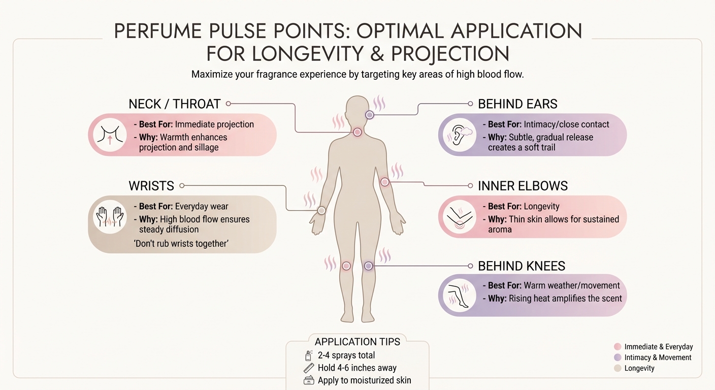 Best Pulse Points for Perfume Application Guide