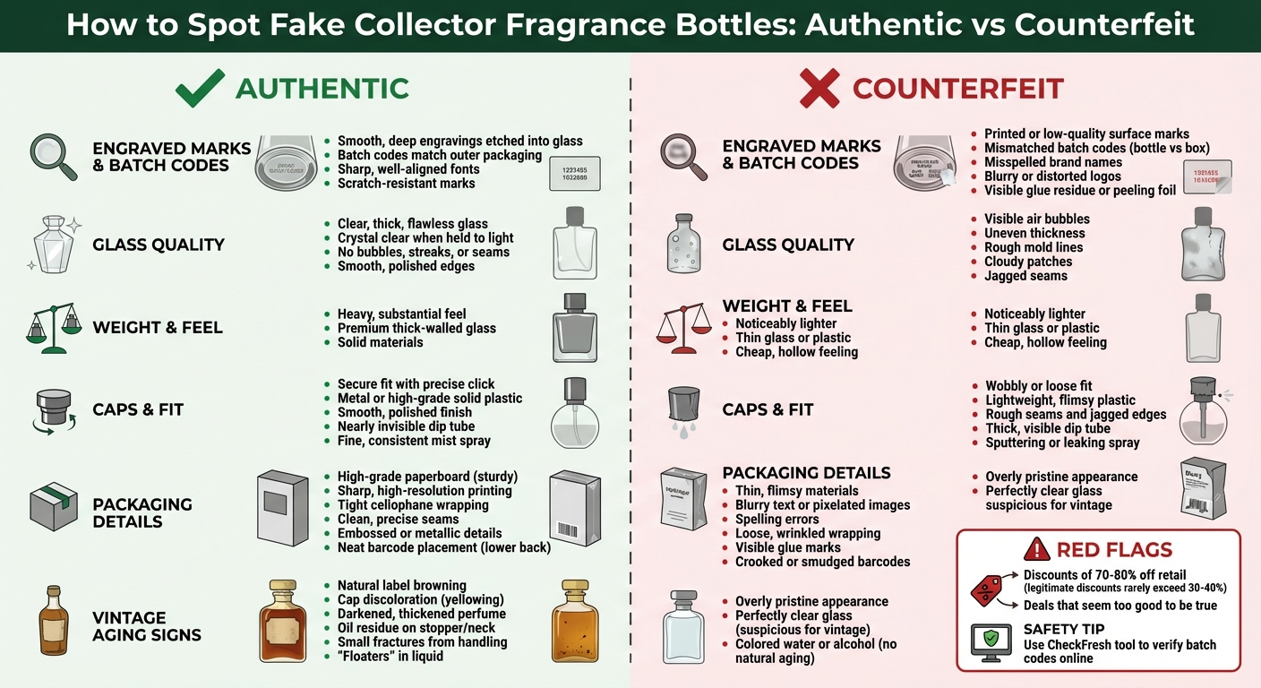 Authentic vs Counterfeit Fragrance Bottles: Visual Comparison Guide