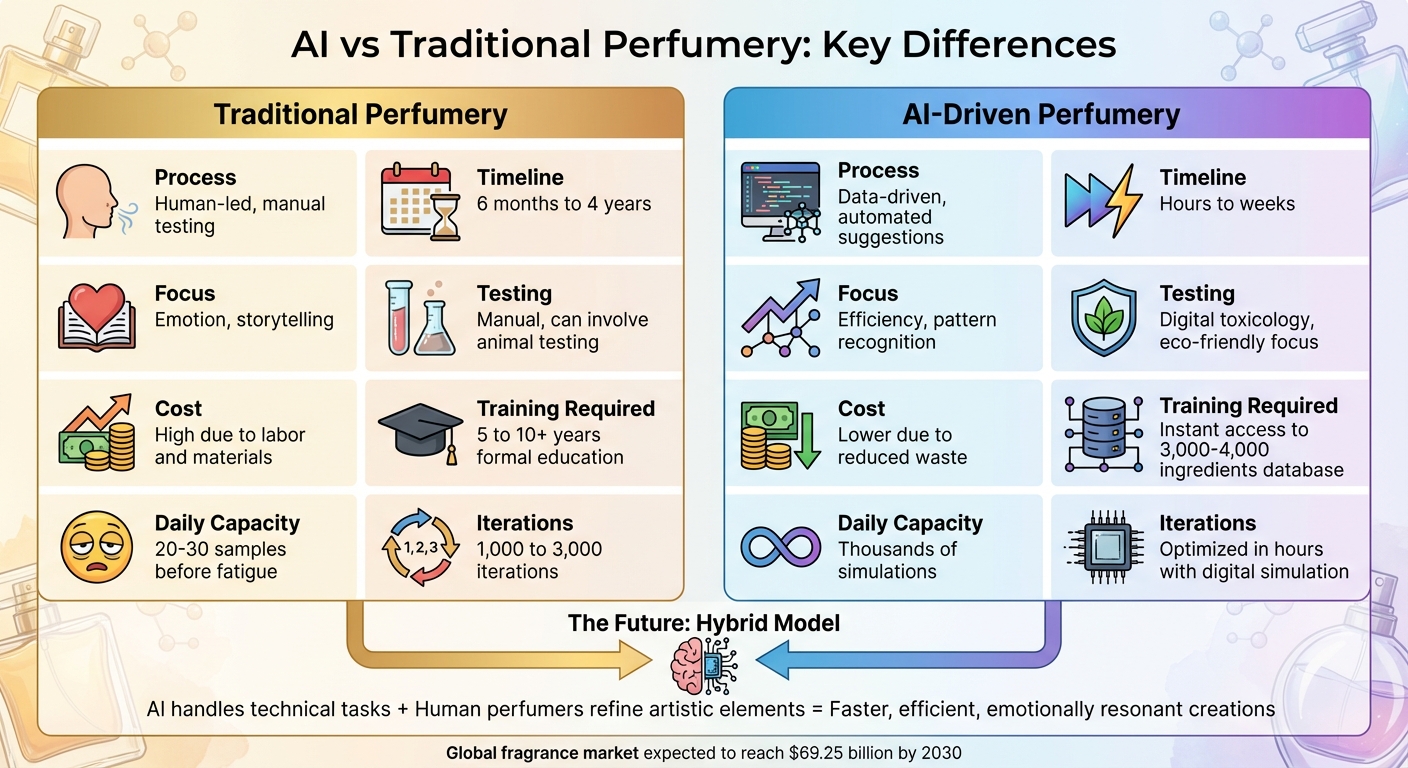 AI vs Traditional Perfumery: Side-by-Side Comparison
