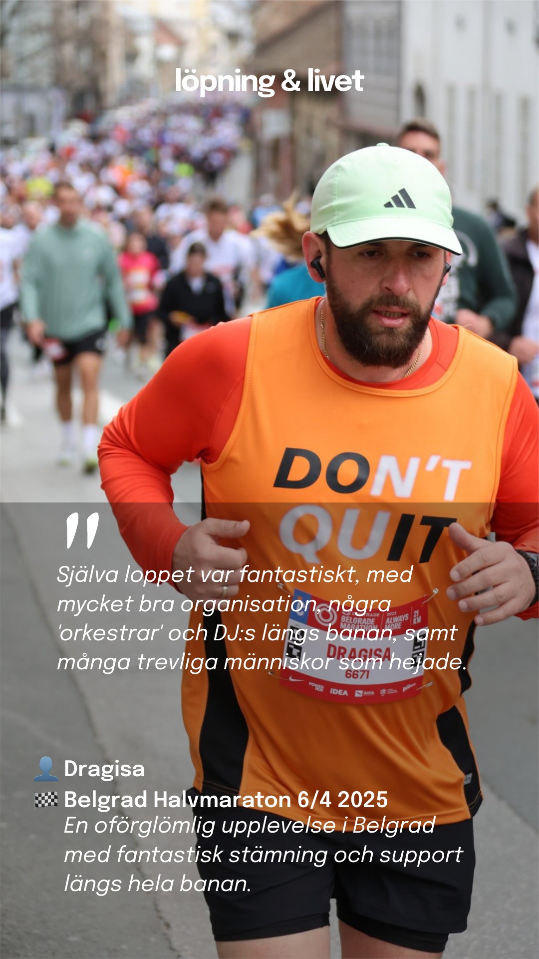 Belgrad Halvmaraton - Dragisa · Race Report