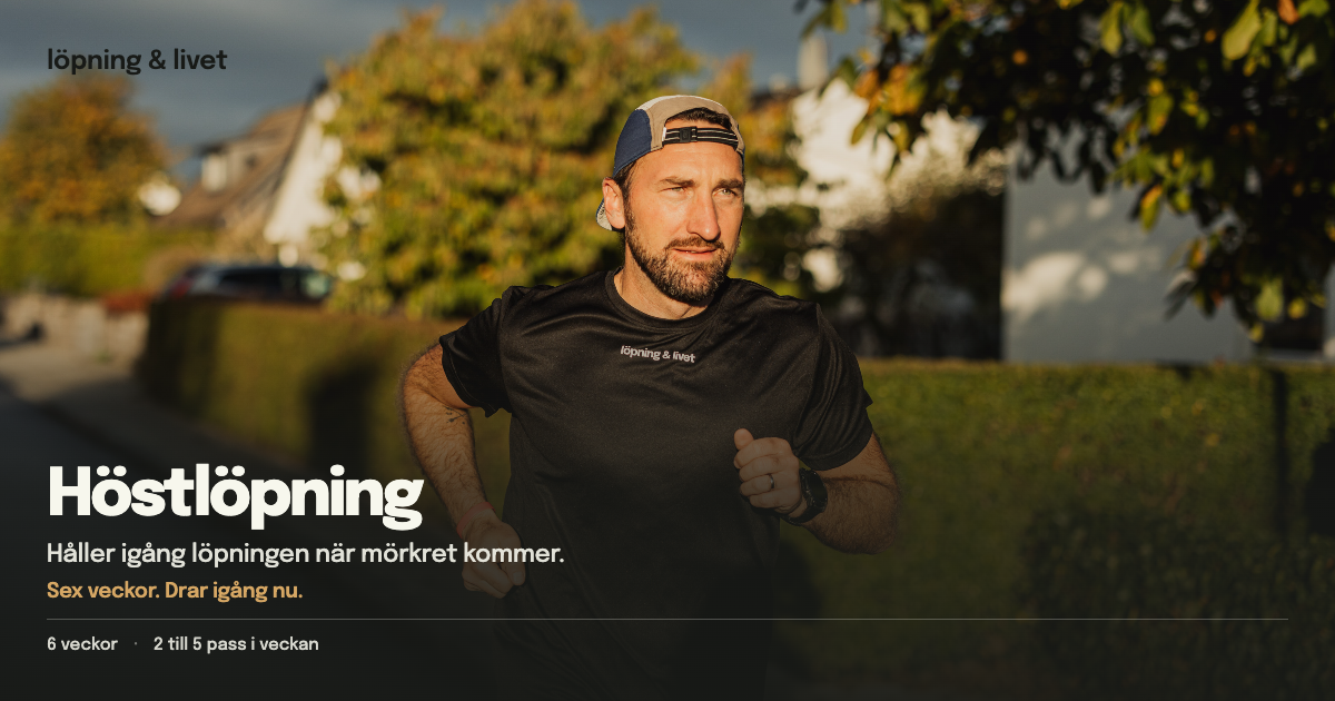 Höstlöpning, träningsprogram