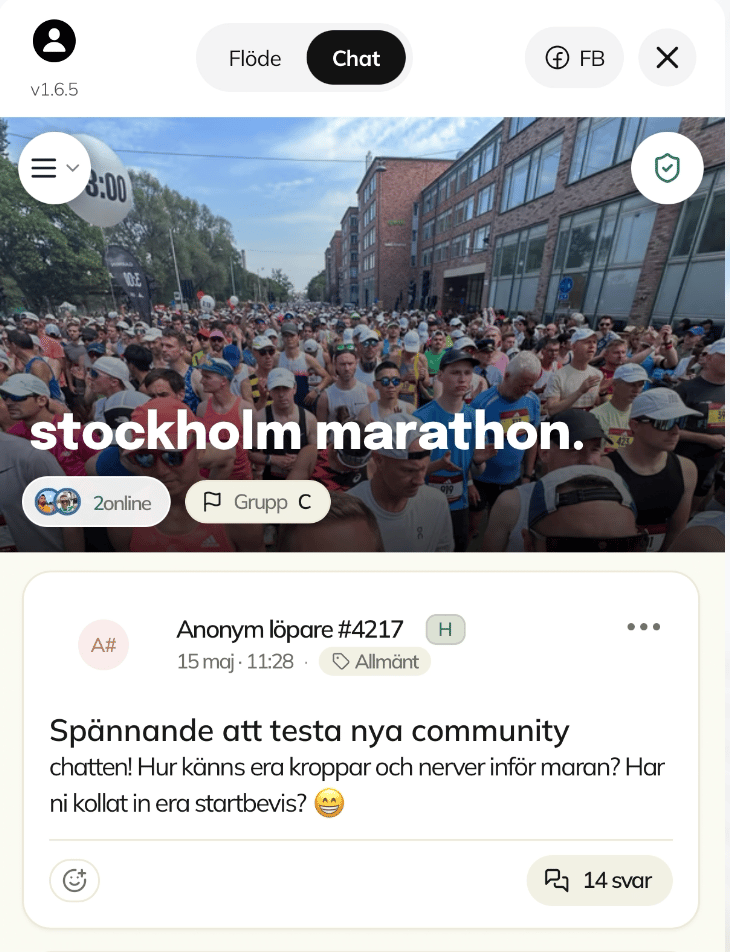 Nu lanseras Communityrum: löpare får ett ställe att samlas!