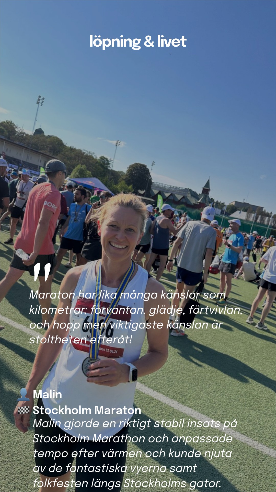 Stockholm Maraton - Malin Stoltz · Race Report