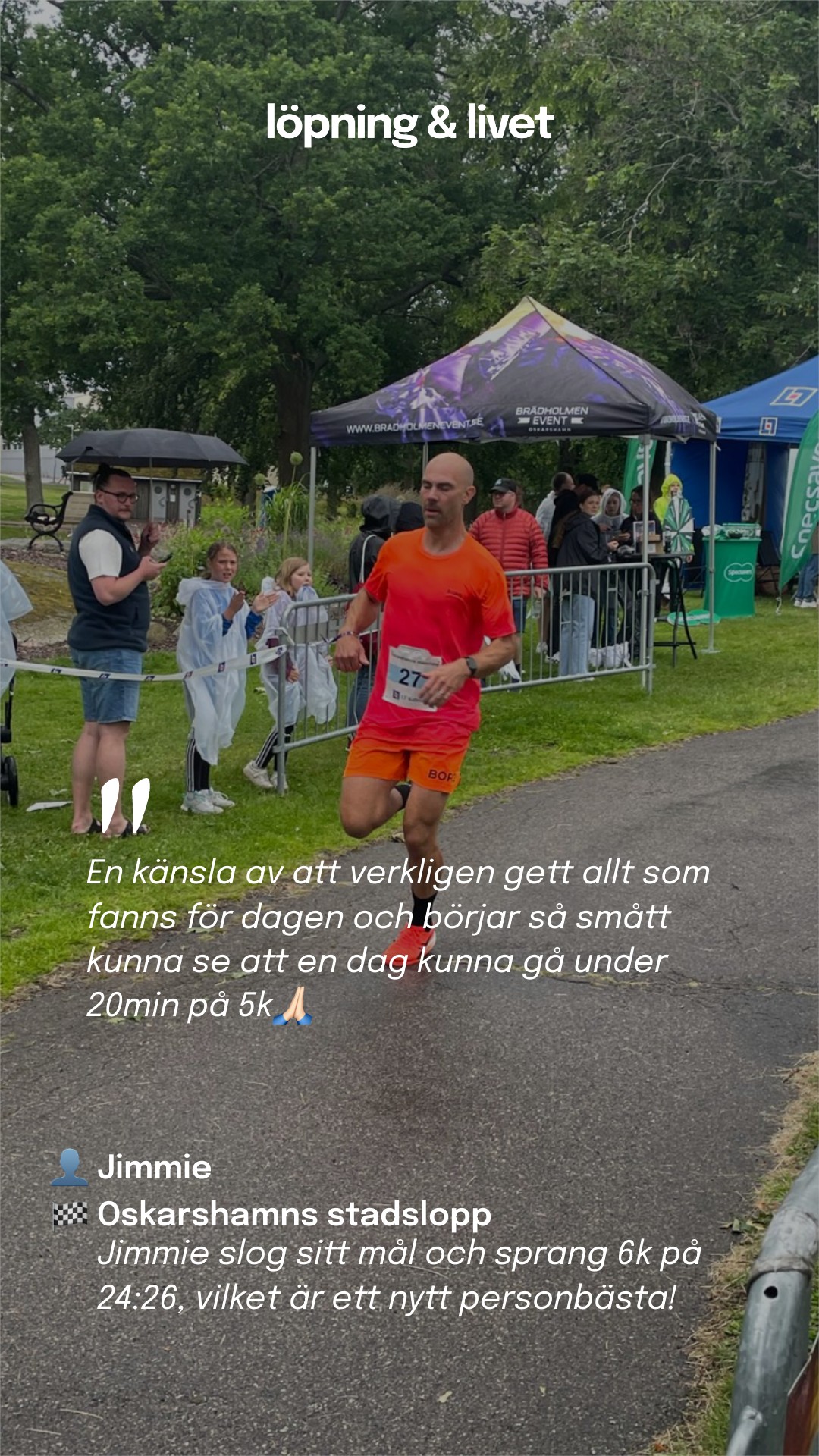 Oskarshamns stadslopp - Jimmie · Race Report