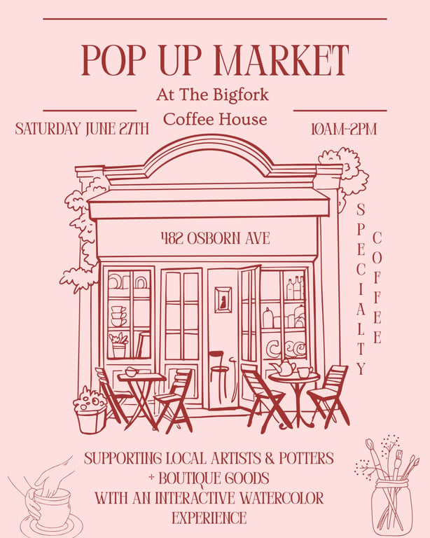 Pop Up Market at the Bigfork Coffee House