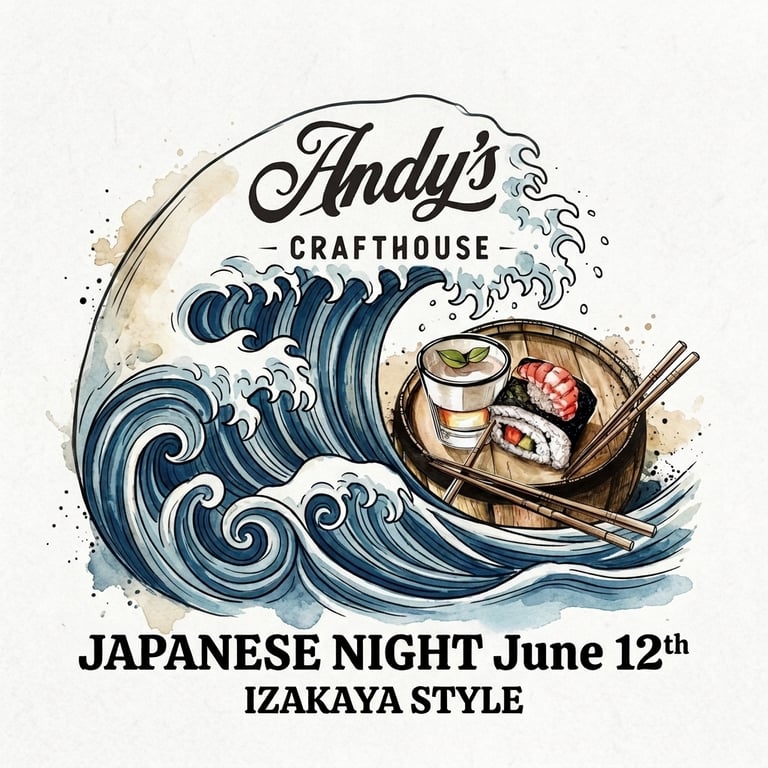 Japanese Night at Andy's Crafthouse