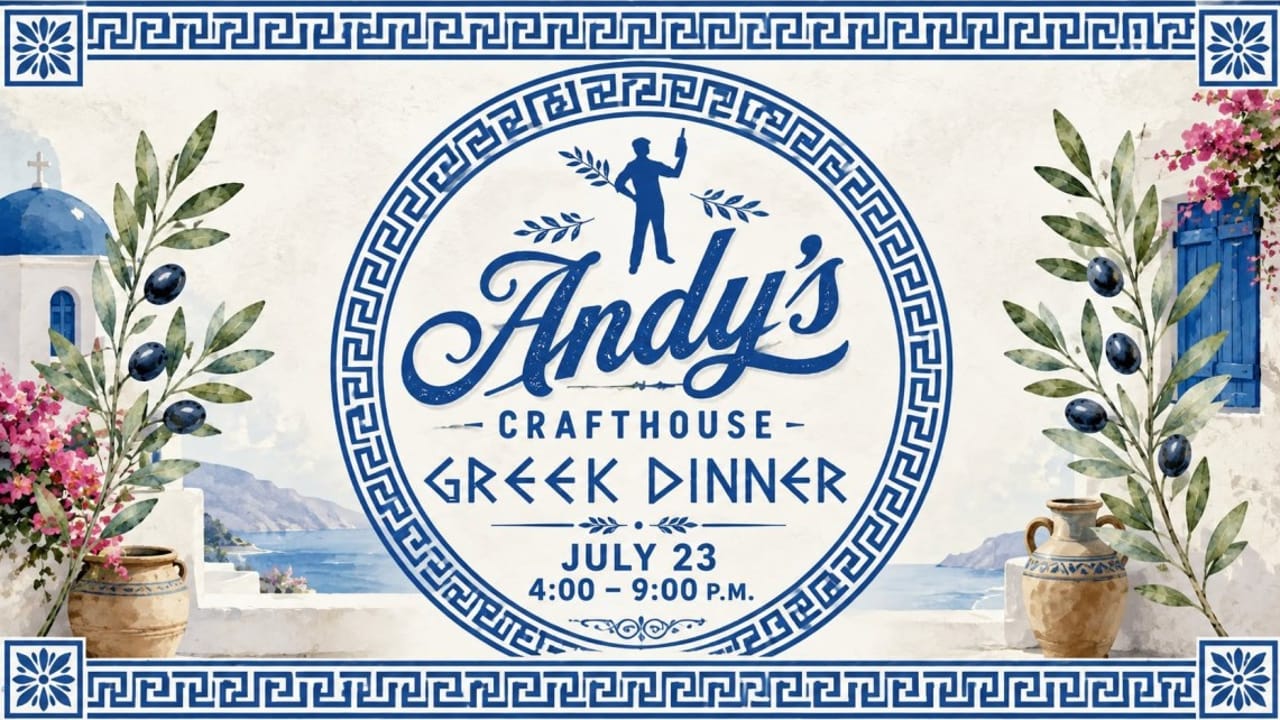 Greek Dinner at Andy's Crafthouse