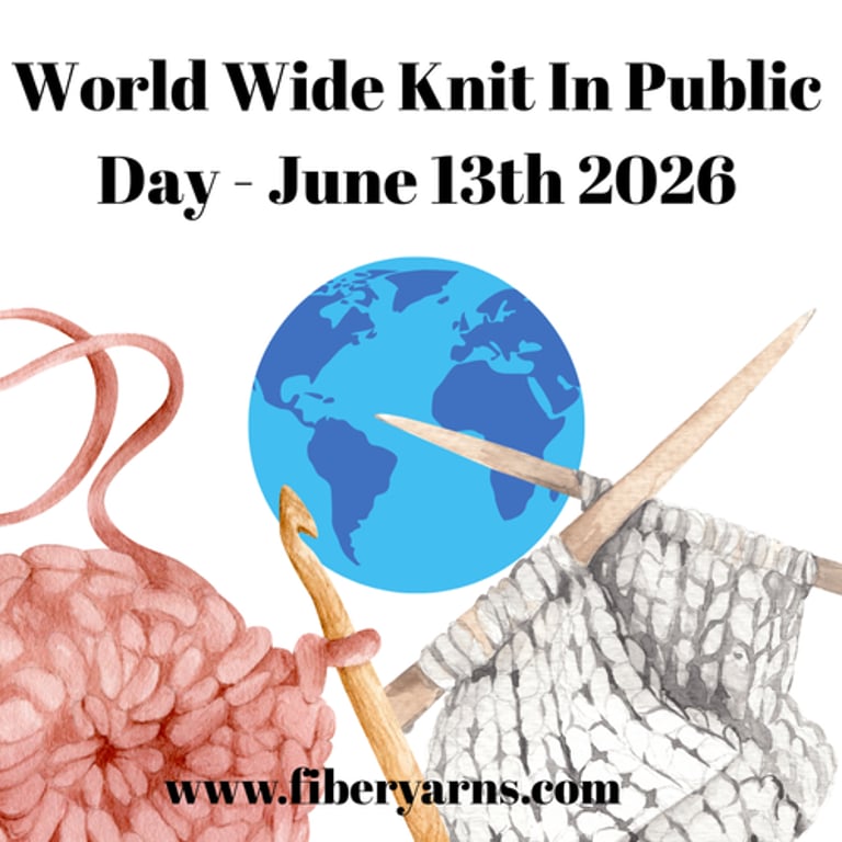 World Wide Knit in Public Day at Fiber