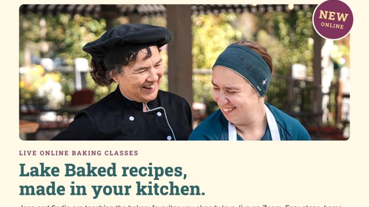 LIVE Online Baking Classes by Lake Baked