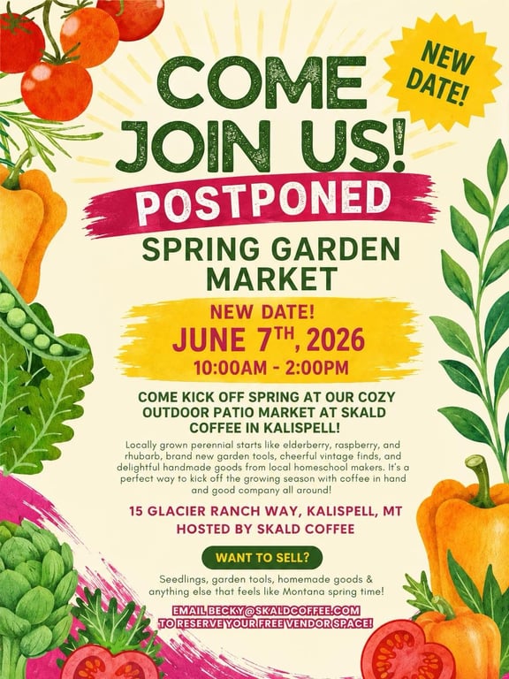 Skald Coffee Presents Spring Garden Market