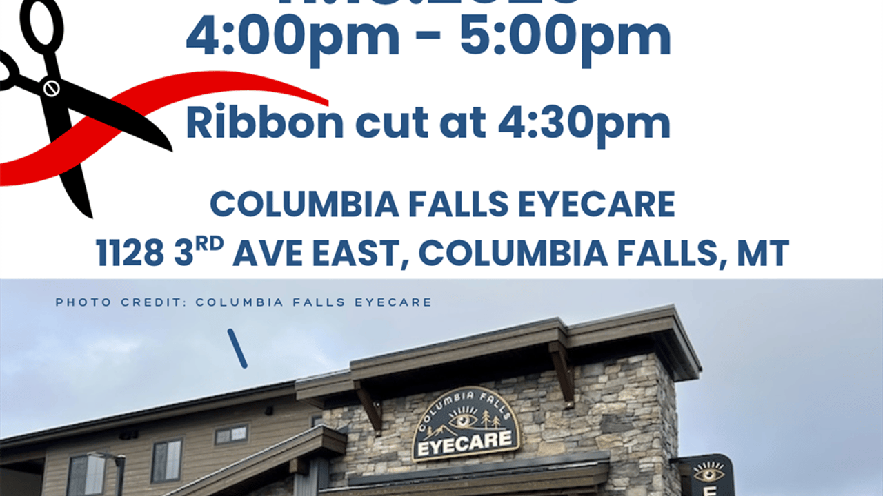 Ribbon Cutting Ceremony at Columbia Falls Eyecare