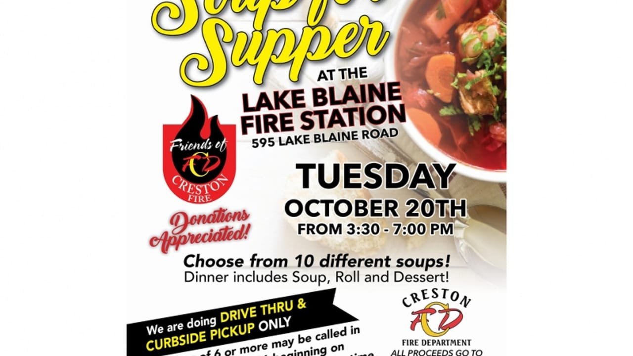 Creston Fire's 19th Annual Soup for Supper