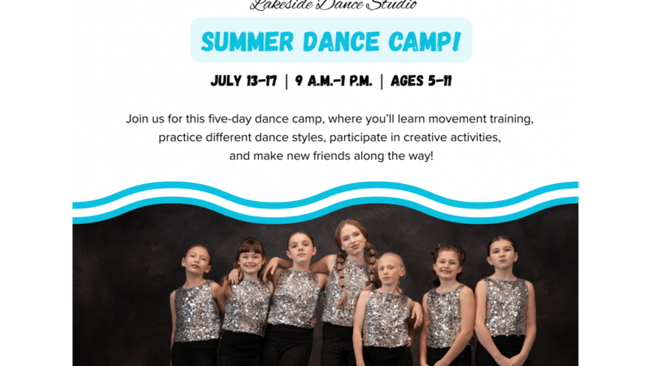 Kids Summer Dance Camp hosted by Lakeside Dance Studio