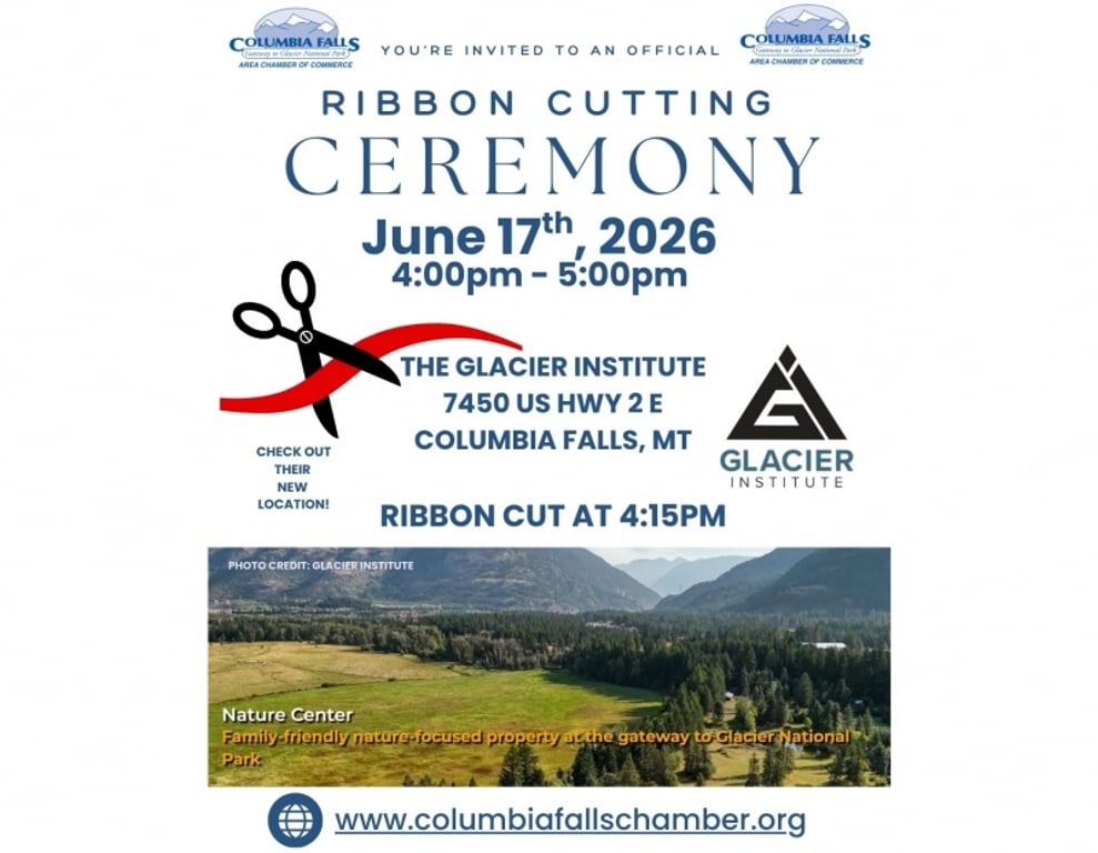 Ribbon Cutting Ceremony at The Glacier Institute