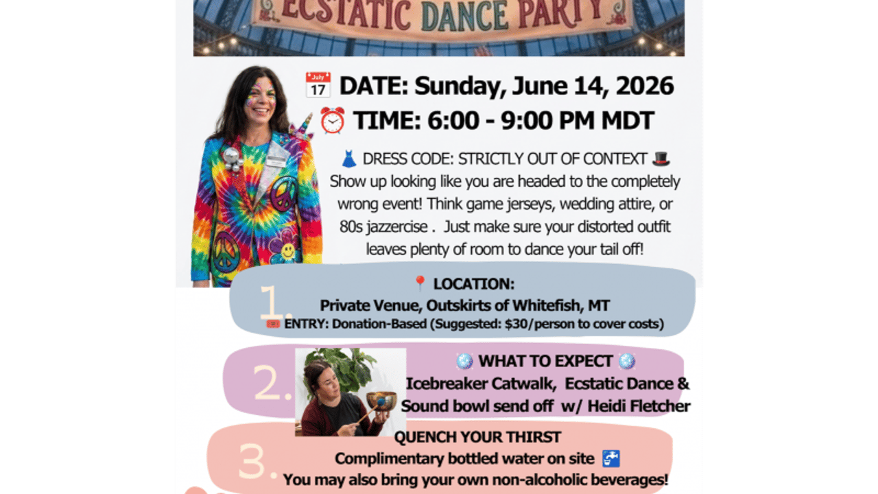 Ecstatic Dance: DRESS FOR THE WRONG OCCASION PARTY