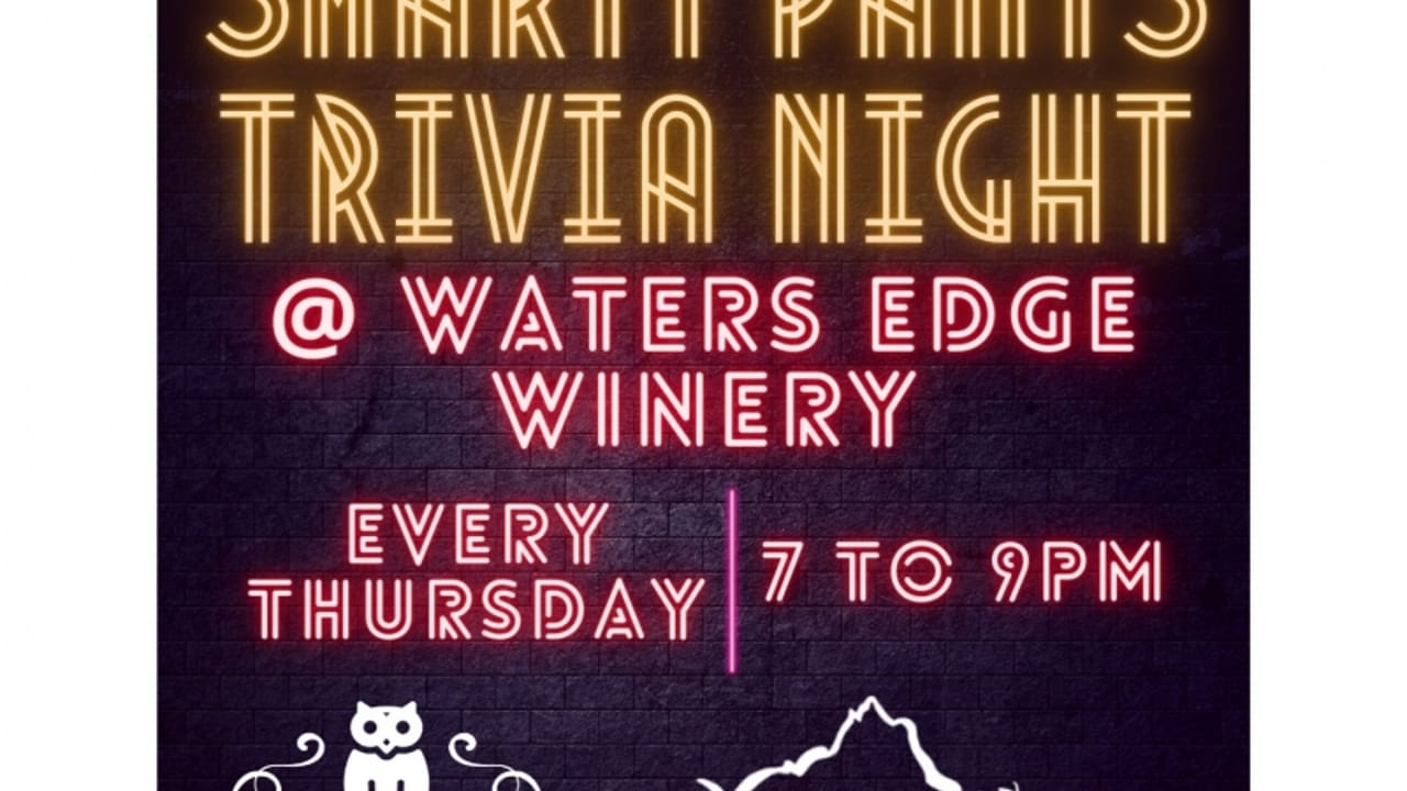 Trivia Night at Waters Edge Winery and Bistro