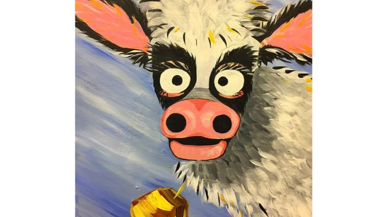 Crazy Cow - Tipsy Brush Painting Party!