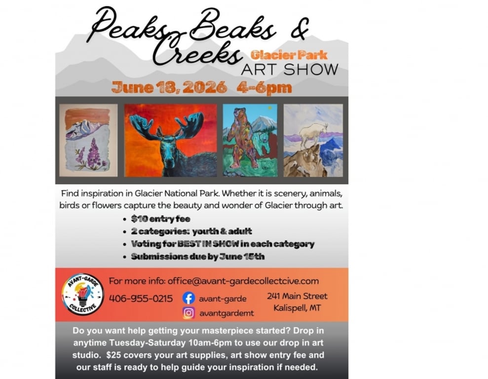 Art Show: Peaks, Beaks, and Creeks!