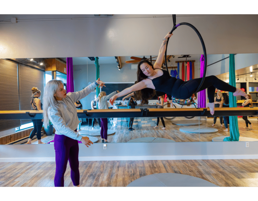 Aerial Hoop Dance Class at Elevated Aerial