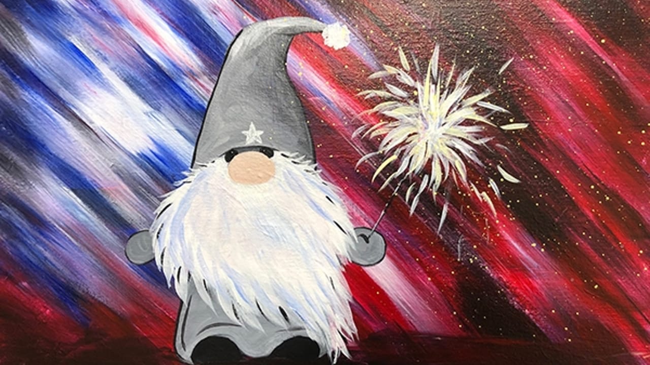 4th of July Gnome - Tipsy Brush Painting Party!