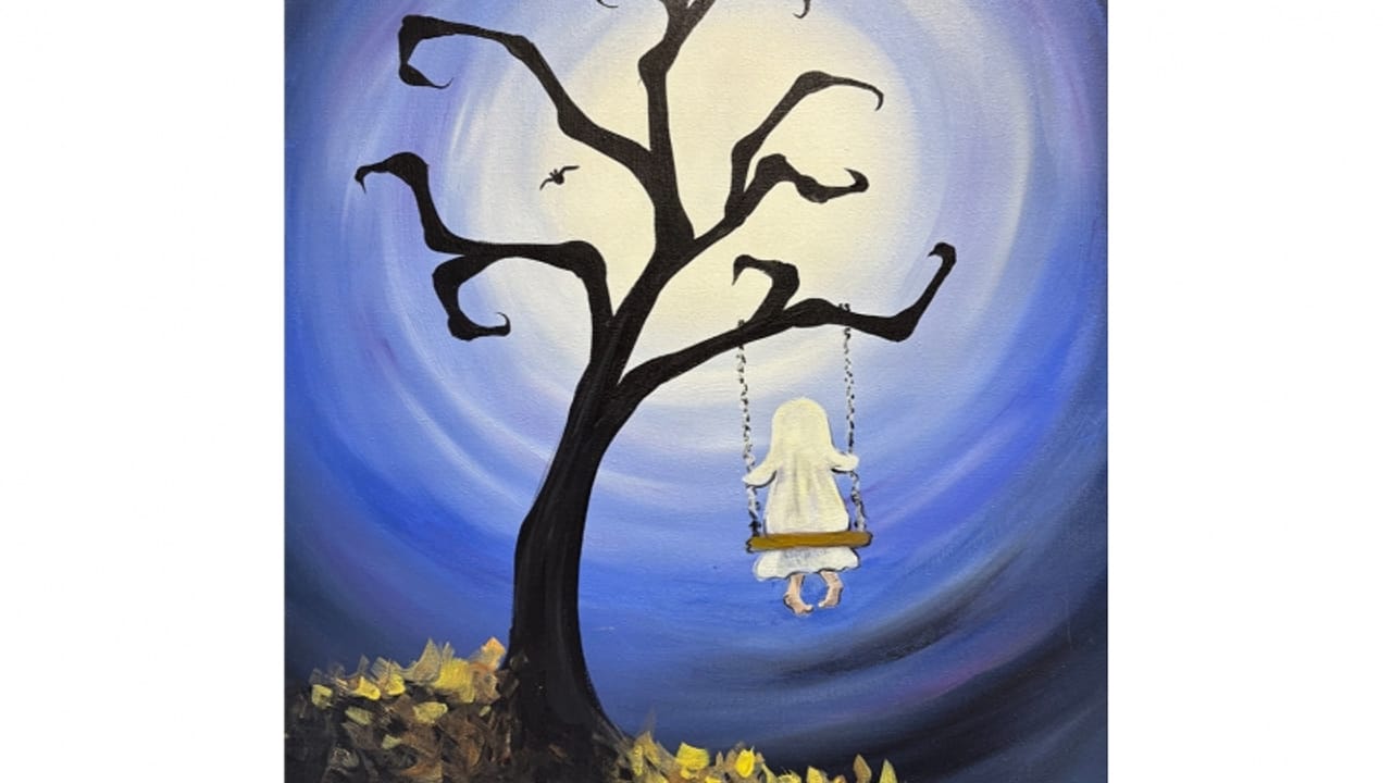 Spooky Tree Ghostie - Tipsy Brush Painting Party