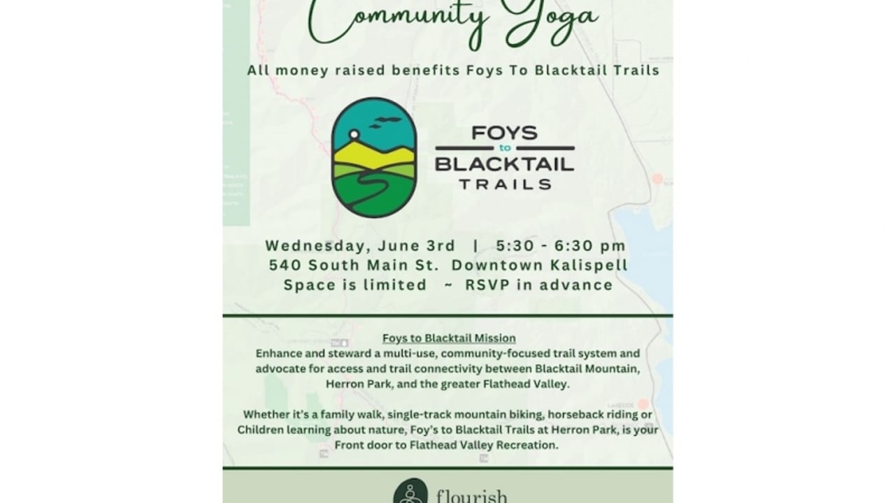 Donation Yoga: Foys to Blacktail Trails