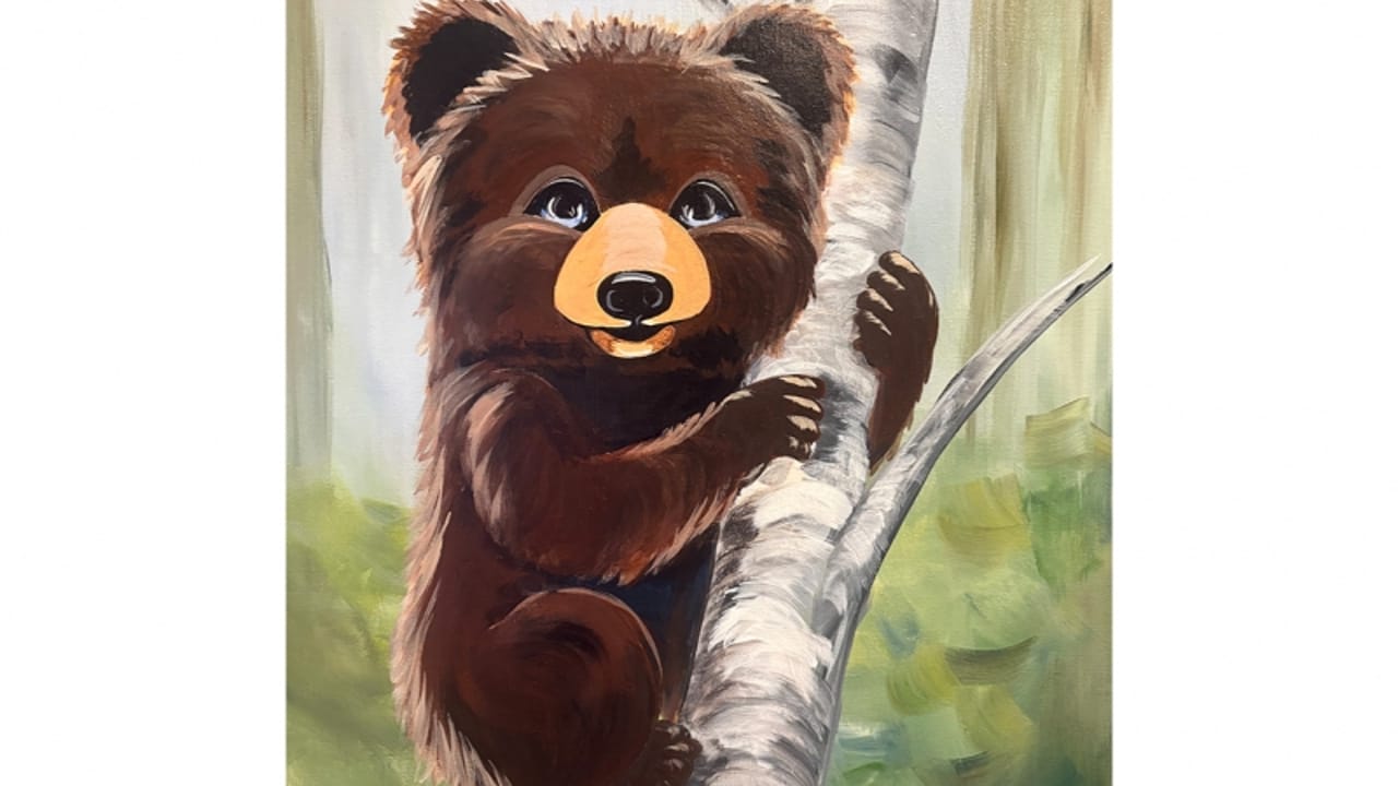 Birch Bear - Tipsy Brush Painting Party!
